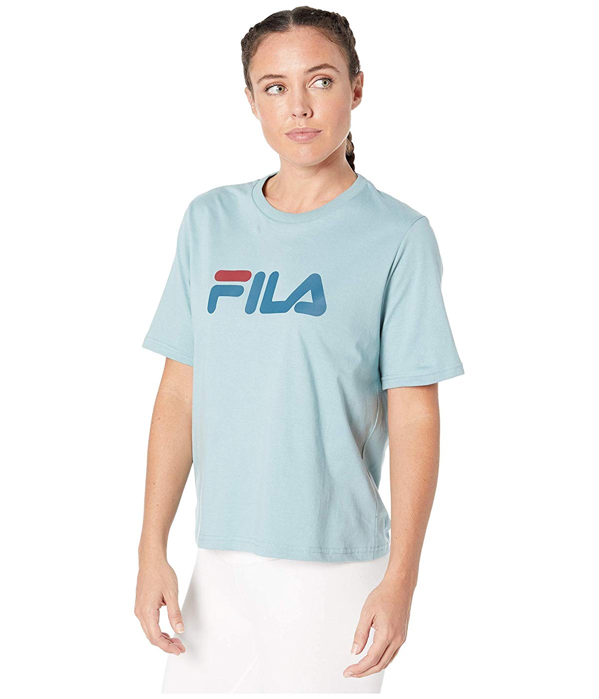 Fila Women's  Miss Eagle Cotton T-Shirt Tourmaline BlueSize XS