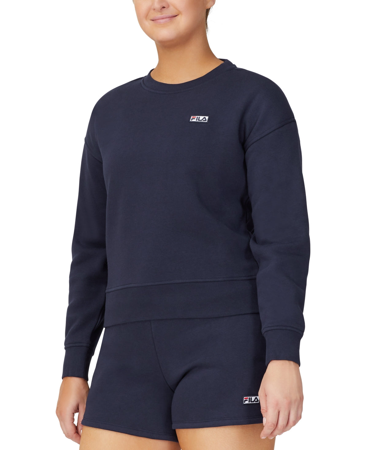 Fila Women's Stina Fleece Sweatshirt Blue Size Small