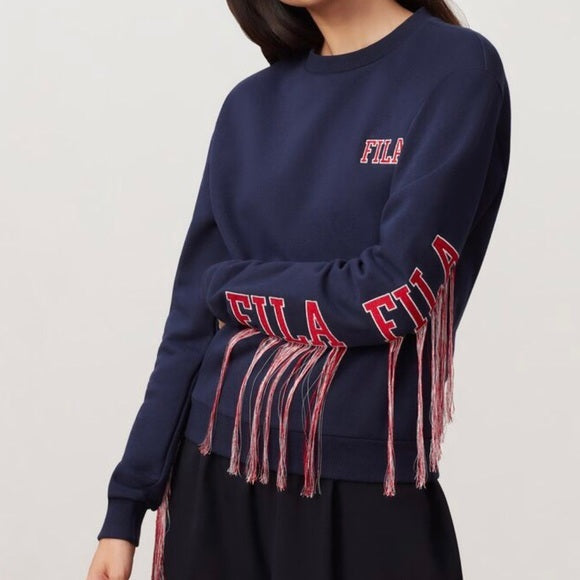 Fila Women's Tenshi Sweatshirt Blue Size Small
