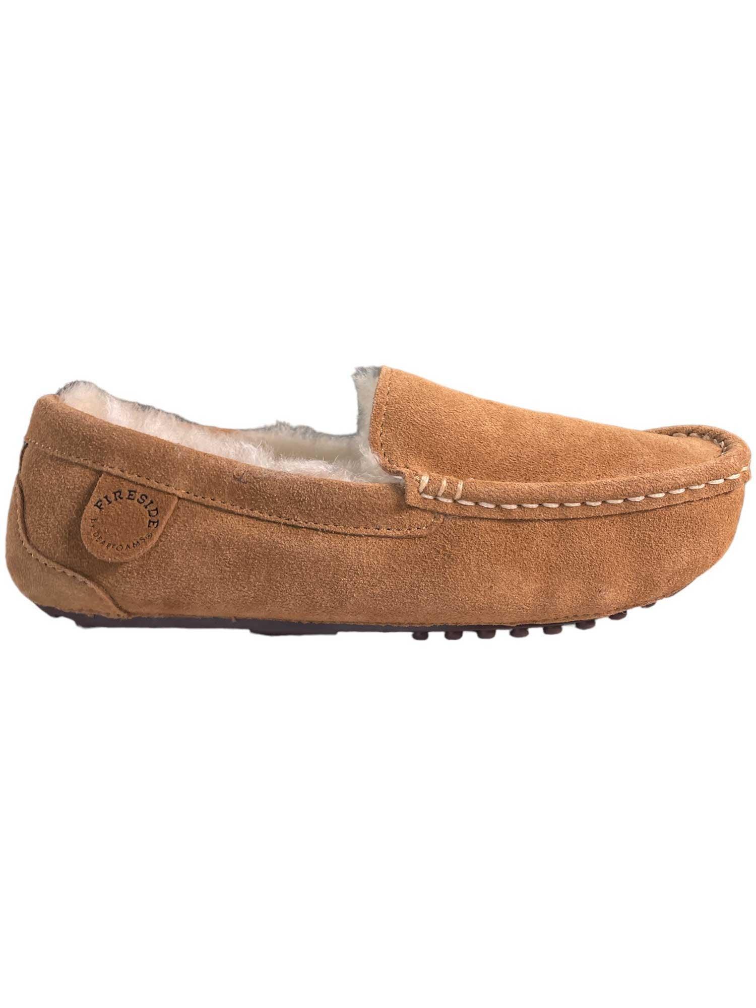 Fireside by Dearfoams Women's Mel Genuine Shearling Moccasin Slipper