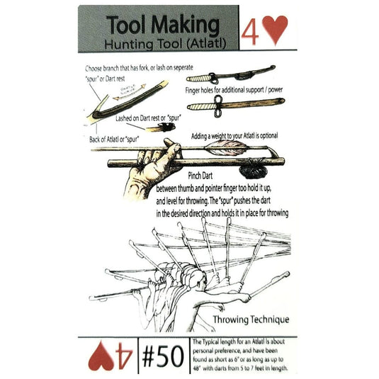 Grim Workshop Tip Card:#50 Tip Card- How to Make an Atlatl