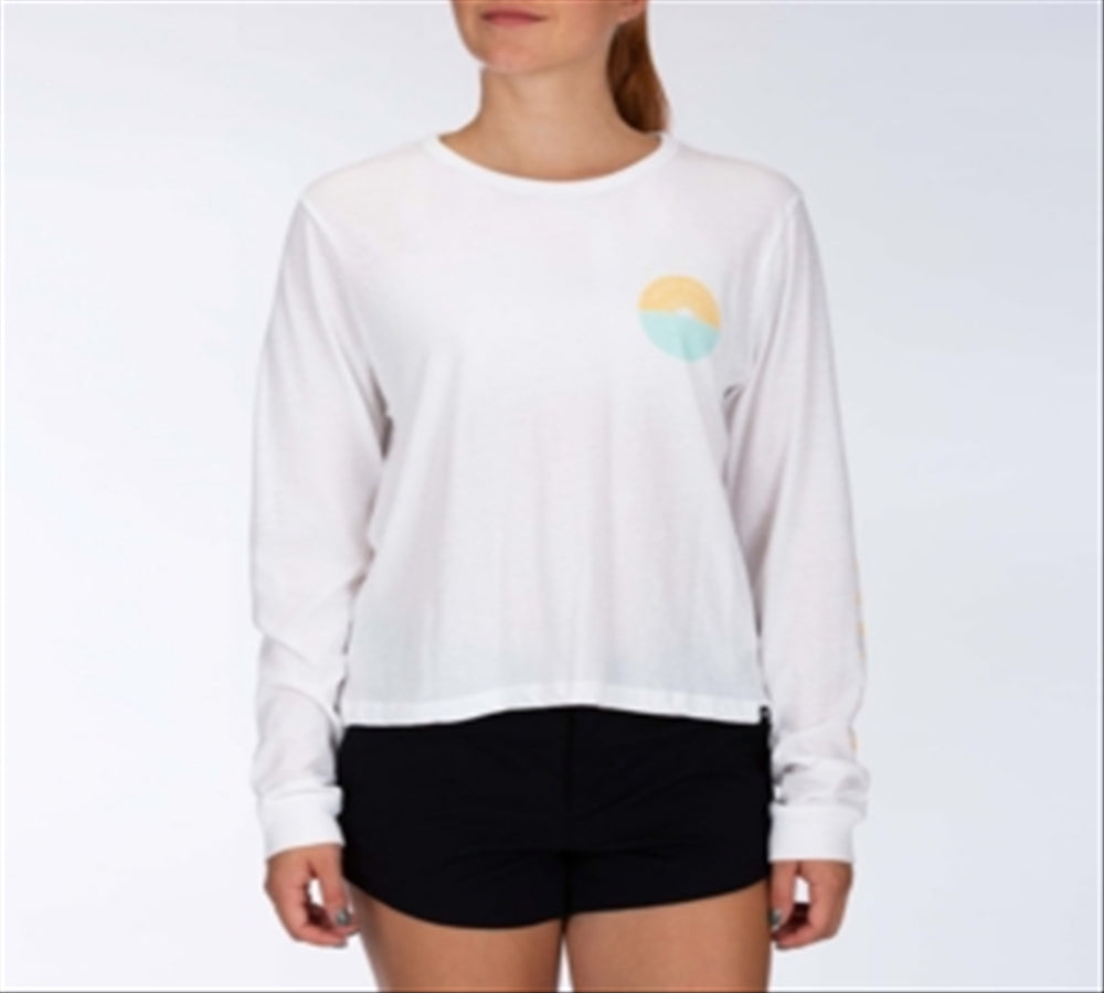 Hurley Junior's Cotton Graphic Print Top White Size Large