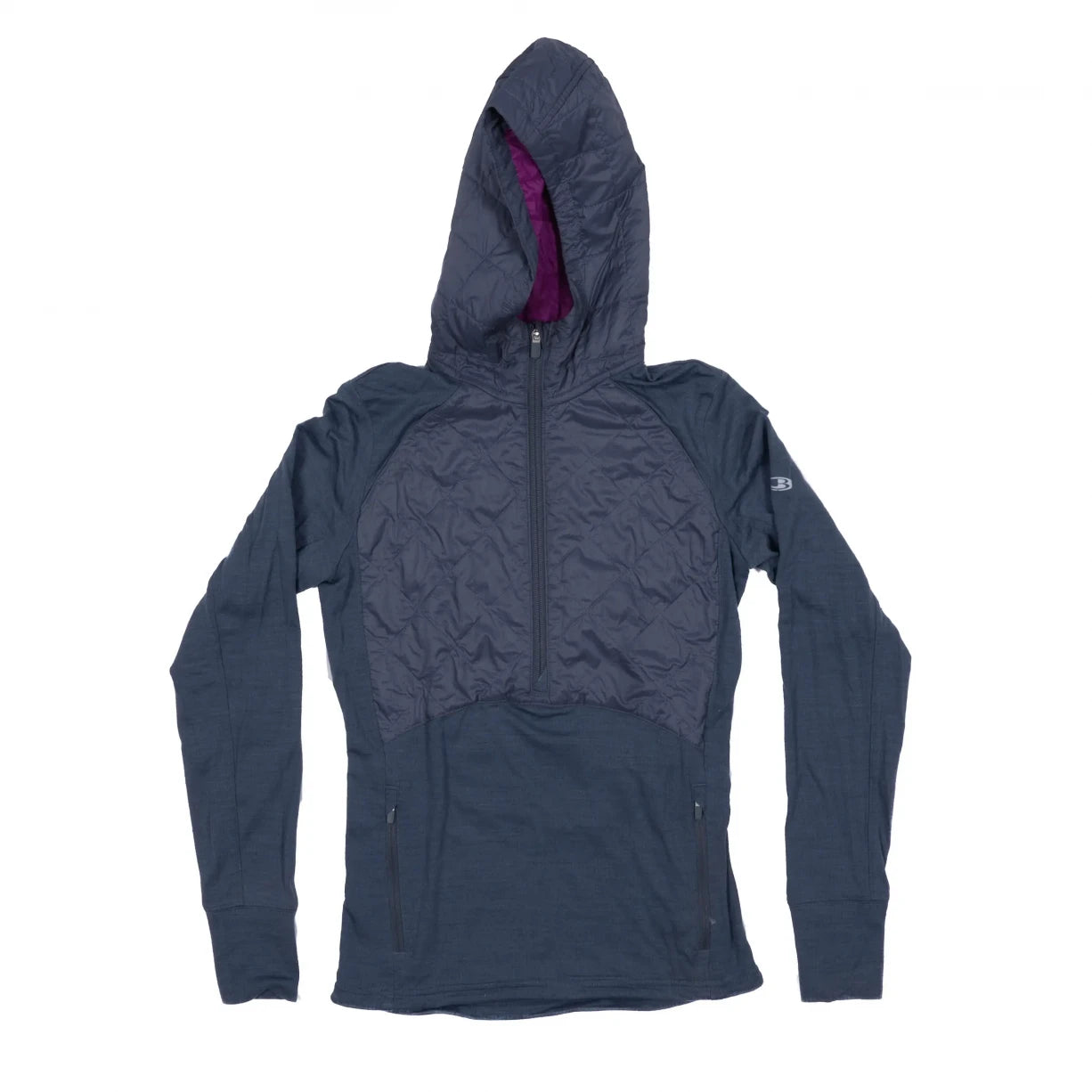 Icebreaker MerinoLOFT Descender Hybrid Long Sleeve Half Zip Hood - Women's