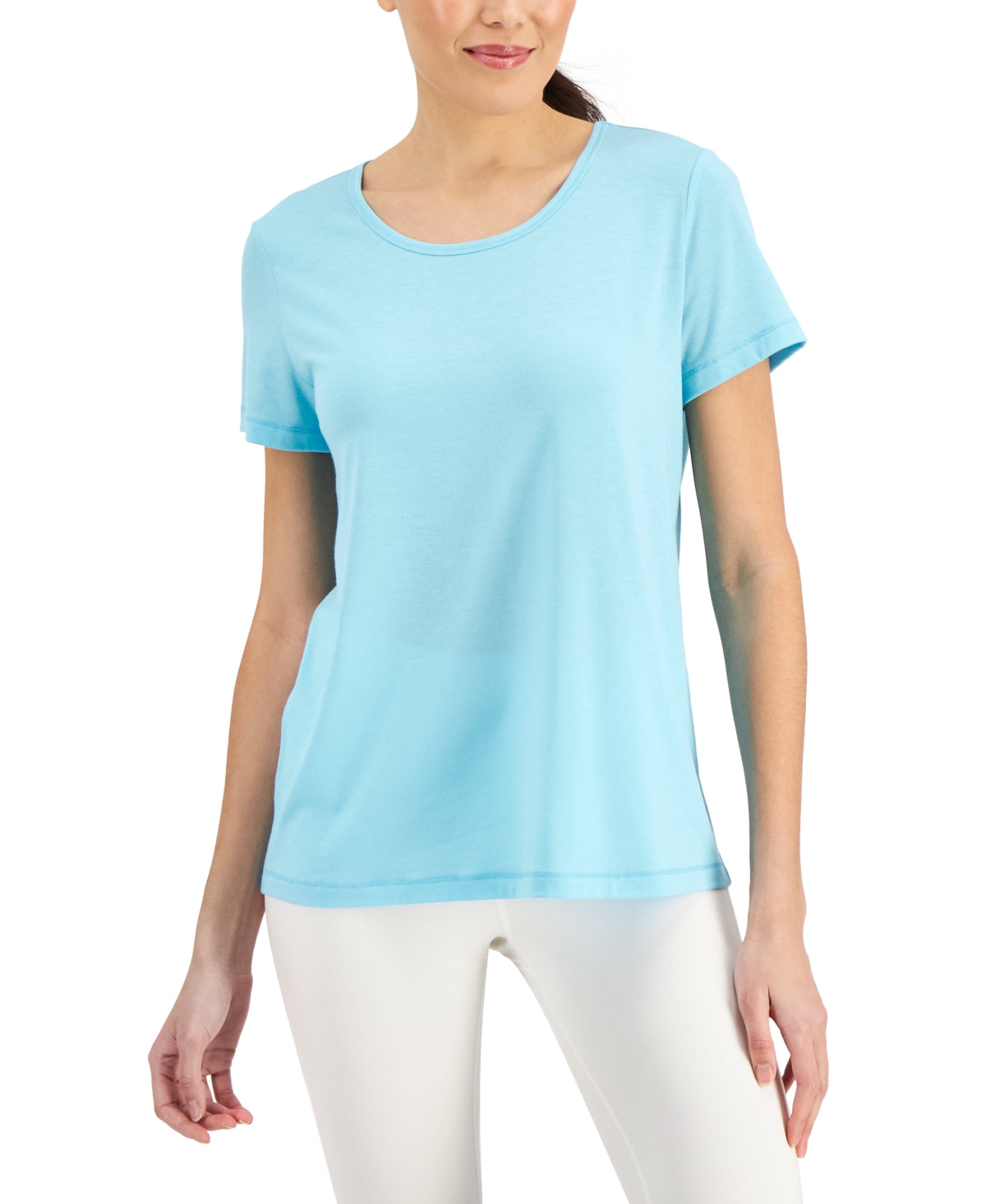 ID Ideology Women's Active Mesh Back T-Shirt Blue Size XX-Large