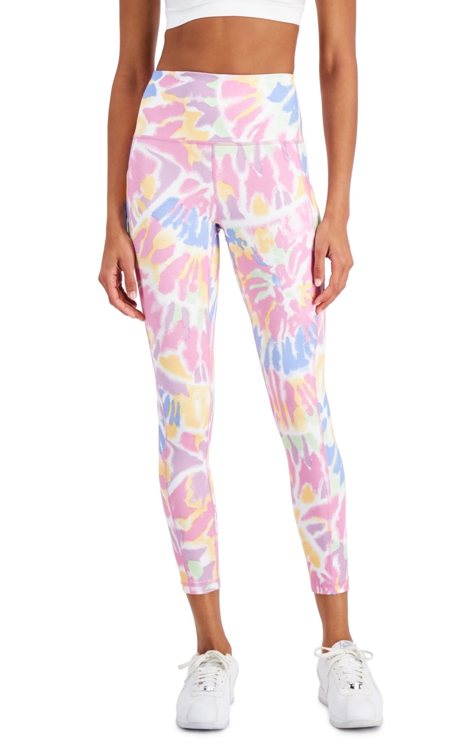 ID Ideology Women's Colors 7/8 Leggings White Size Small