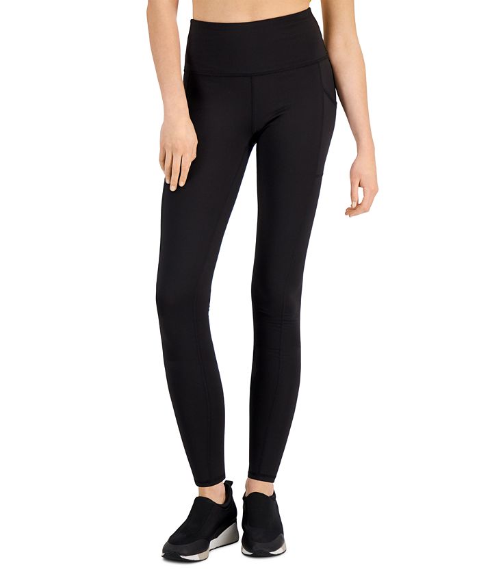 ID Ideology Women's Compression Pocket Full Length Leggings Gray Size X-Small