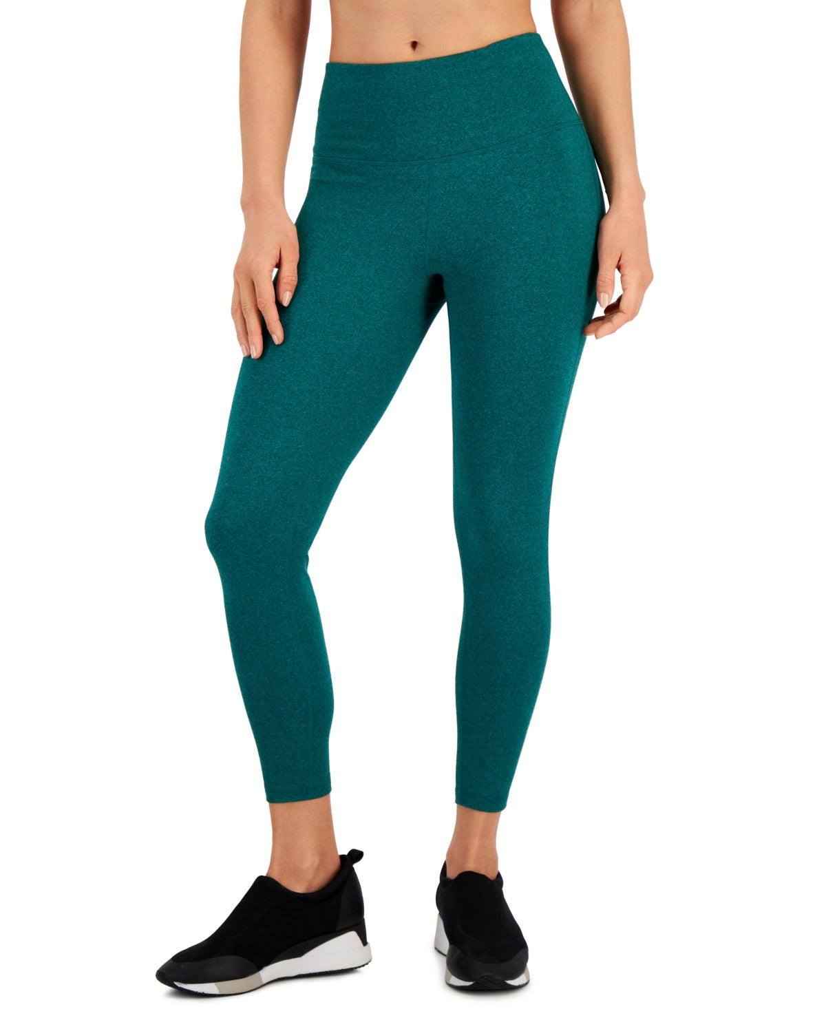 ID Ideology Women's Essentials Sweat Set 7/8 Length Leggings Green