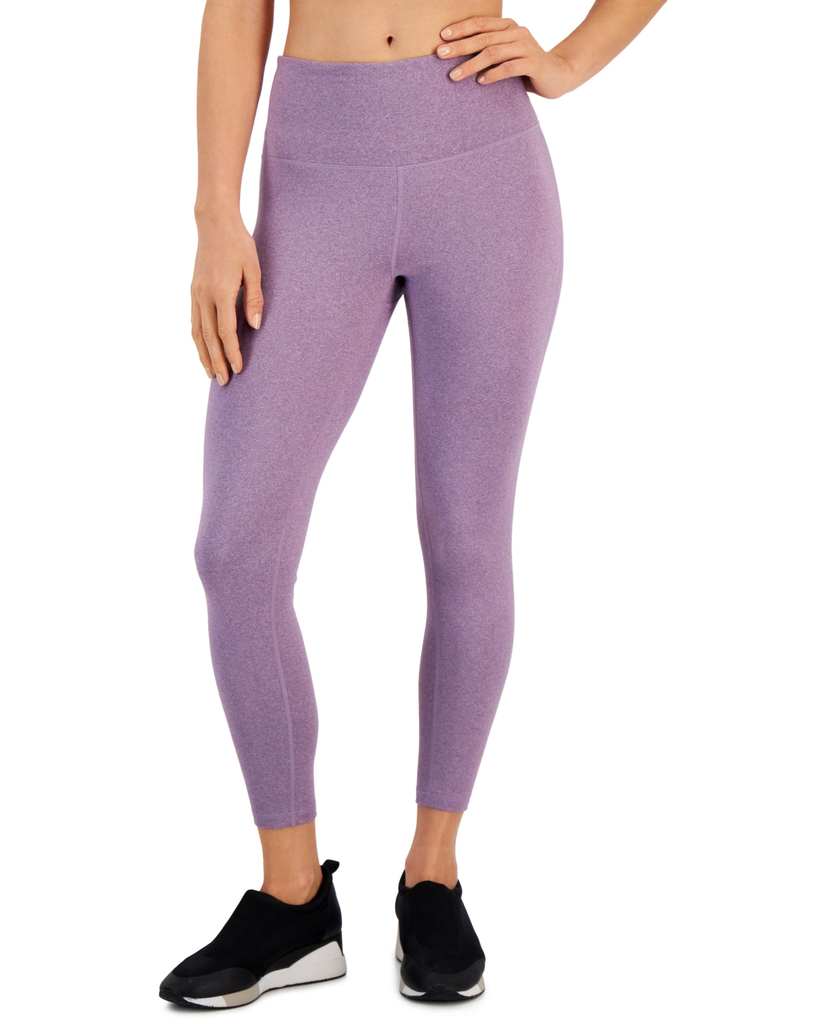 ID Ideology Women's Essentials Sweat Set 7/8 Length Leggings Purple Size X-Large