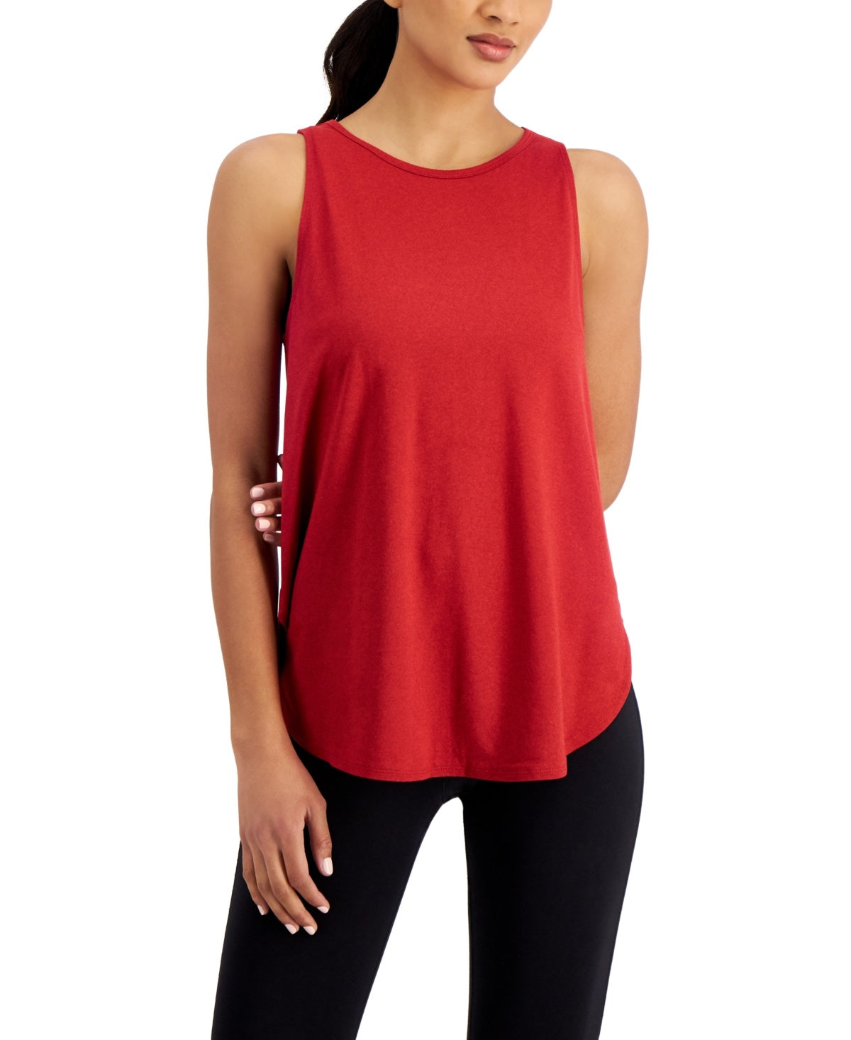 ID Ideology Women's Essentials Sweat Set Tank Top Red Size X-Small