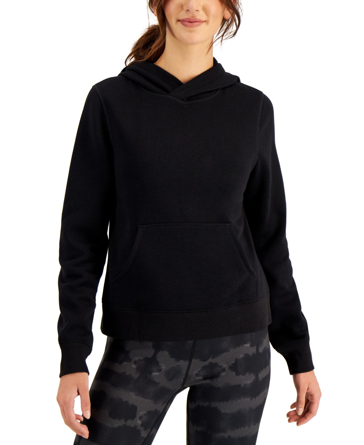ID Ideology Women's Fleece Hoodie Black Size X-Small