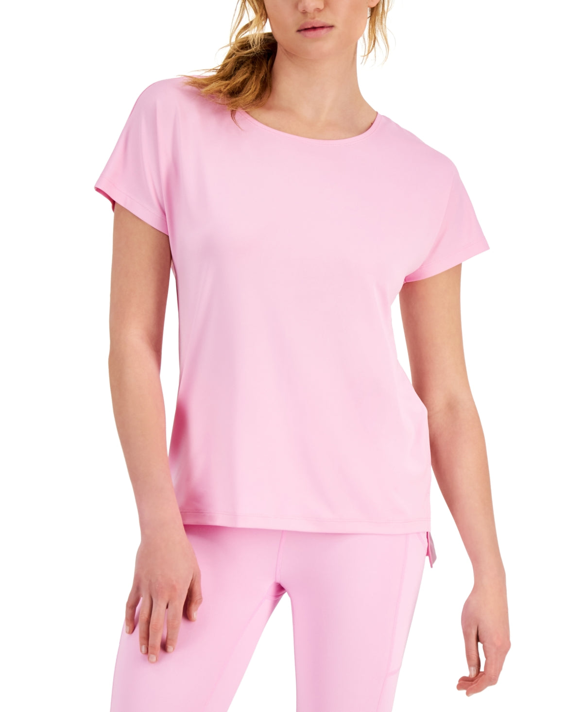 ID Ideology Women's Lightweight Techy T-Shirt Pink Size X-Large