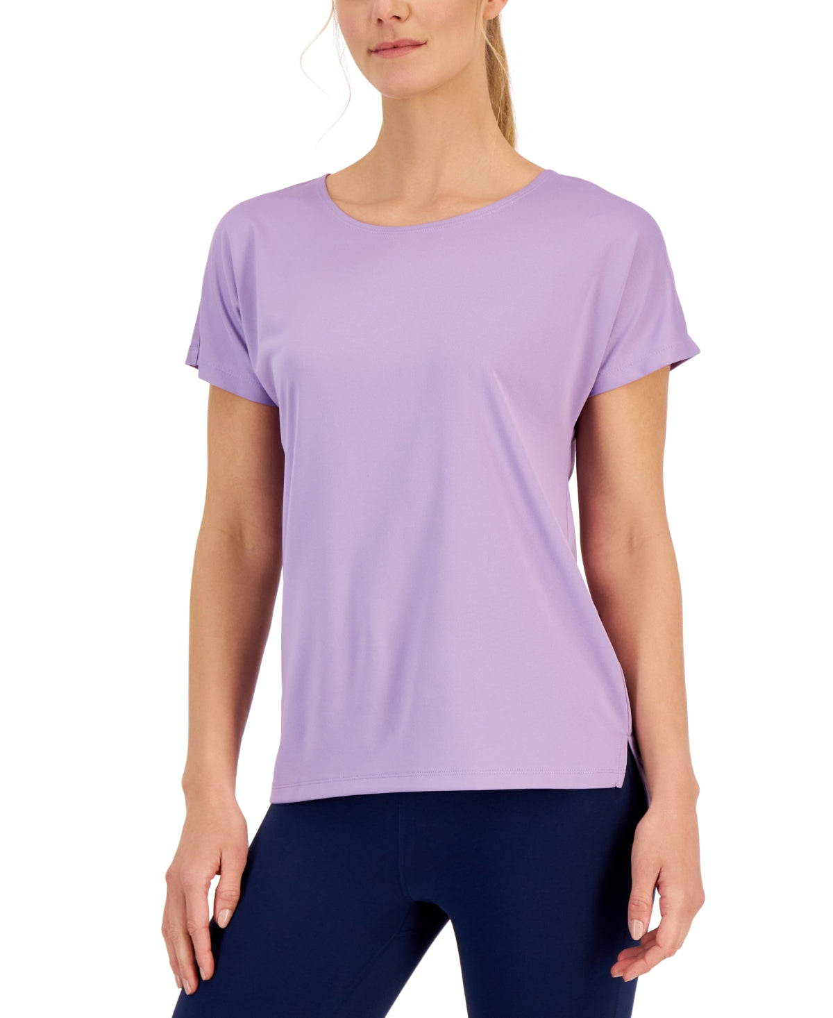 ID Ideology Women's Lightweight Techy T-Shirt Purple Size Large