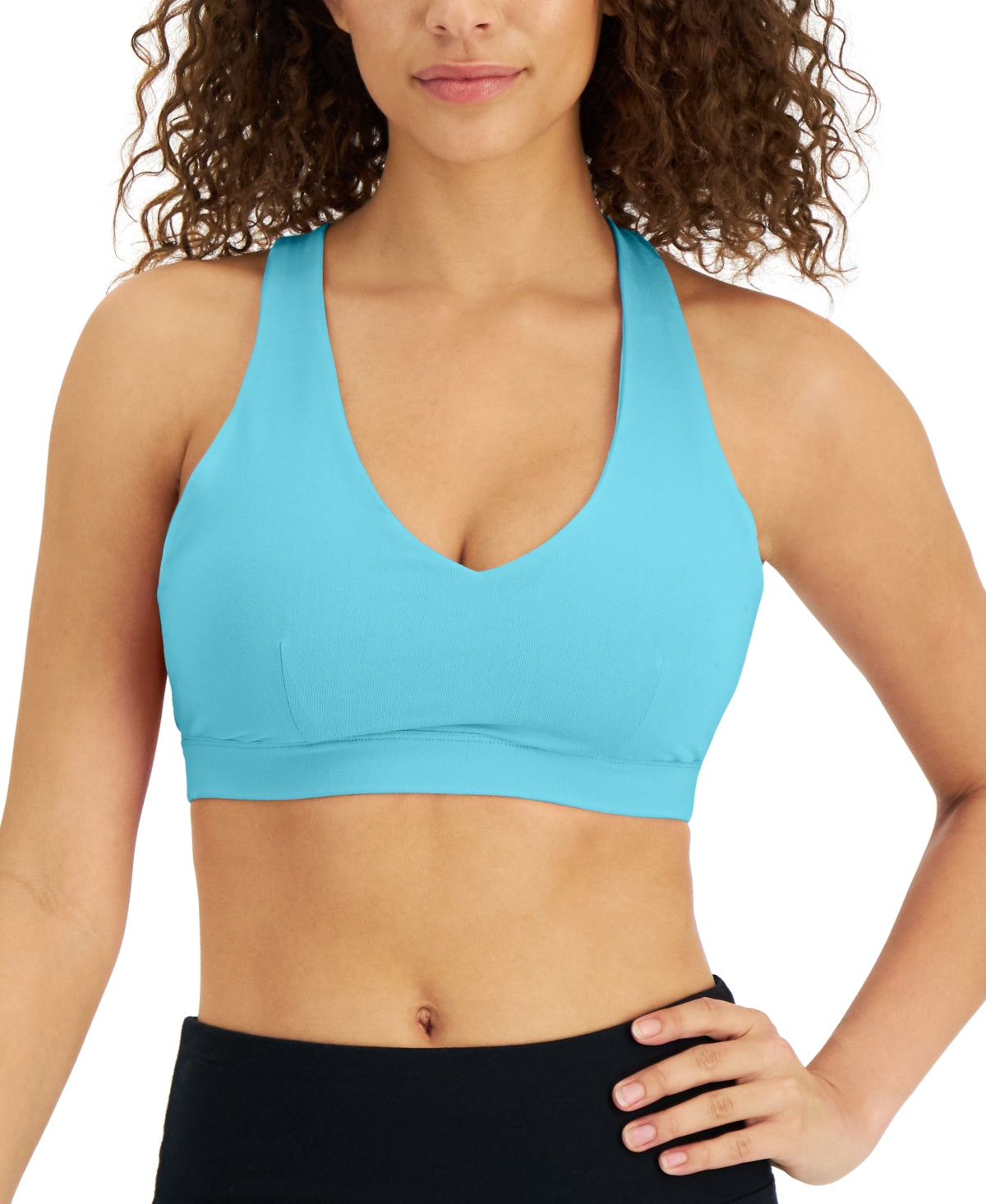 ID Ideology Women's Low Impact Sports Bra Blue Size Small