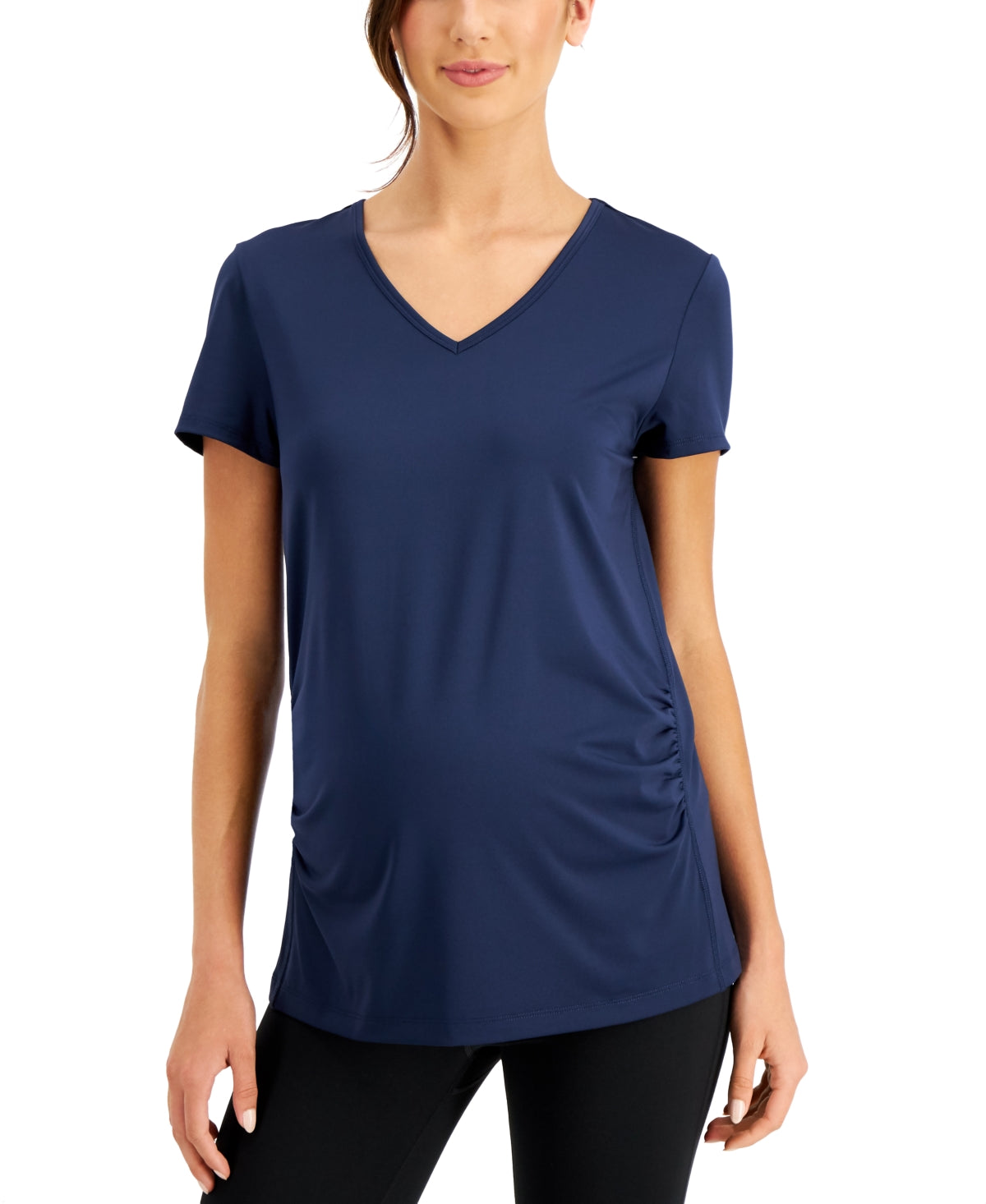 ID Ideology Women's Maternity T-Shirt Blue Size Medium
