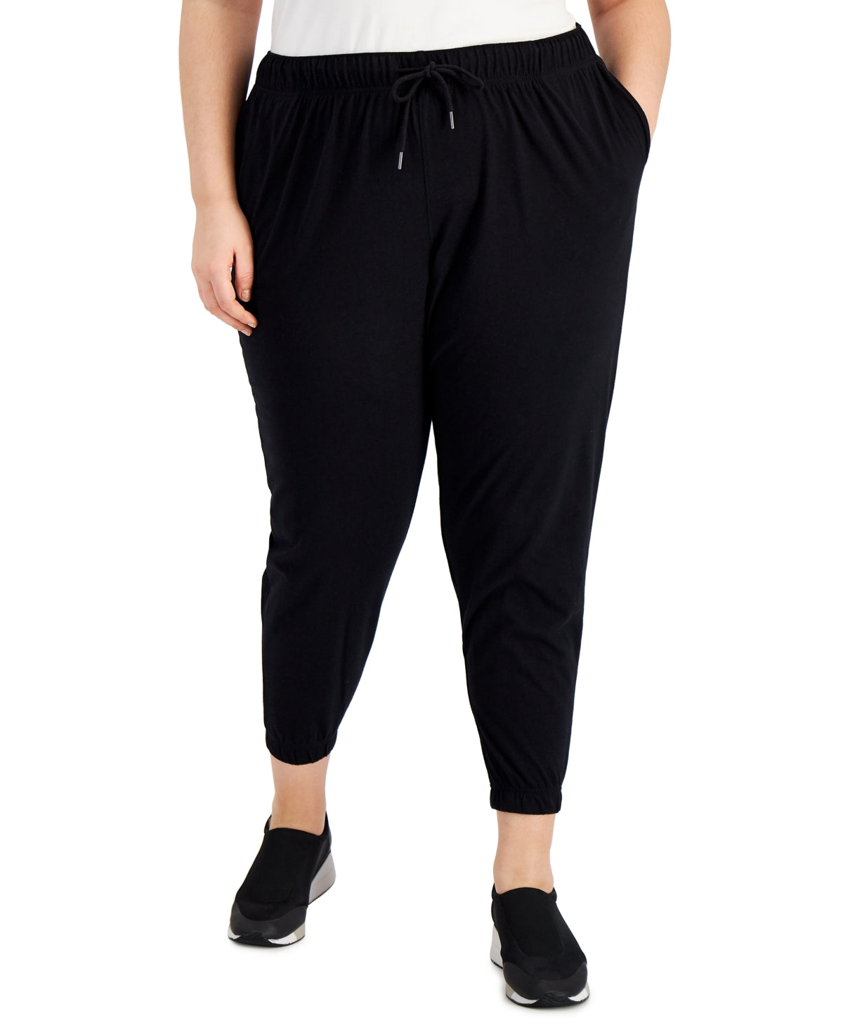 ID Ideology Women's Off Duty Jogger Pants Black Size 1X