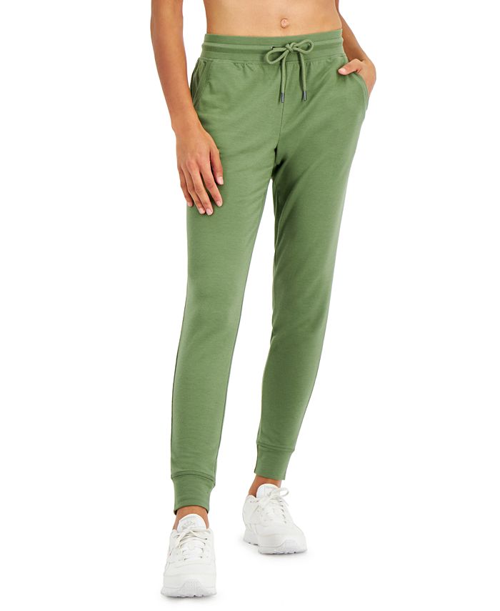 ID Ideology Women's Slim Leg Jogger Pants Green Size Medium