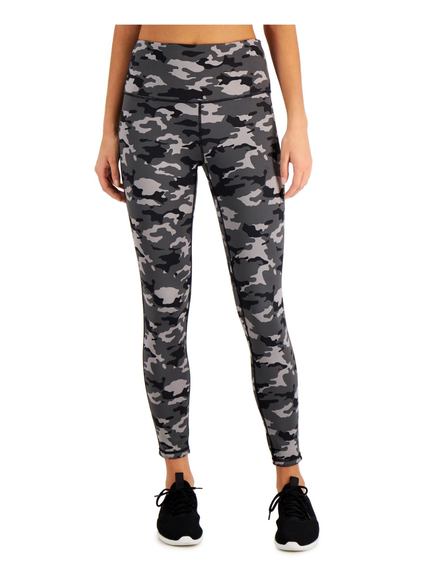 ID Ideology Women's Stretch Moisture Wicking High Waist Leggings Black Size XX-Large