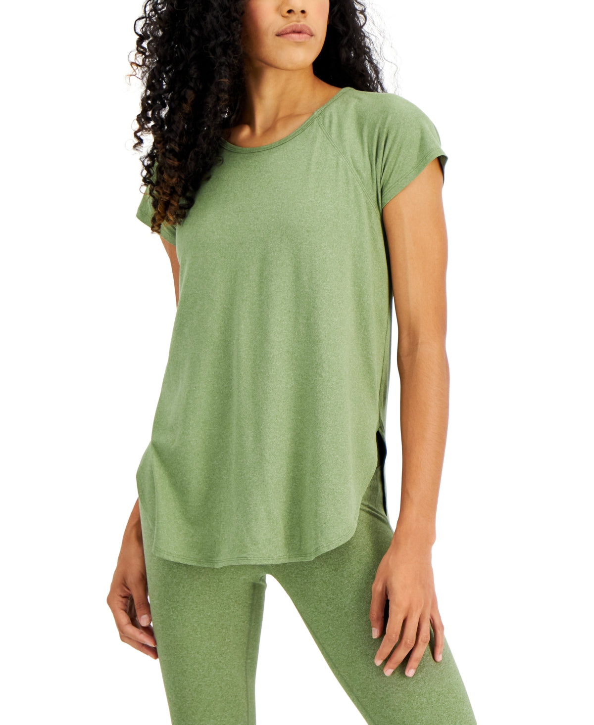 ID Ideology Women's Sweat Set T-Shirt Green Size Small