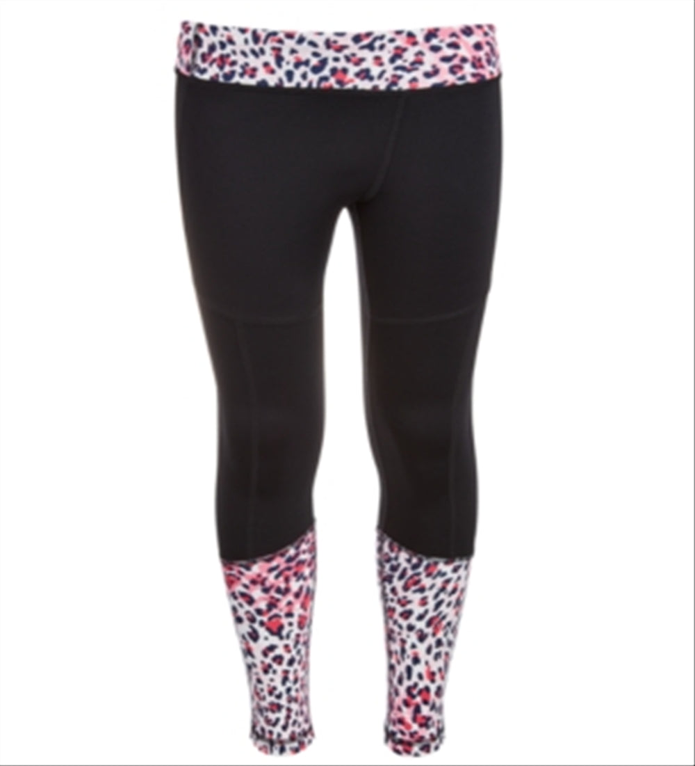 Ideology Big Girl's Colorblocked Animal Print Leggings Pink Size Large