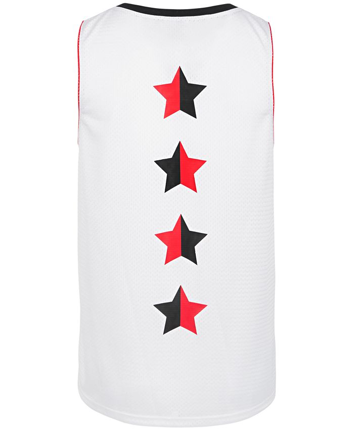Ideology Mens Mesh Graphic Tank Top White Size Large