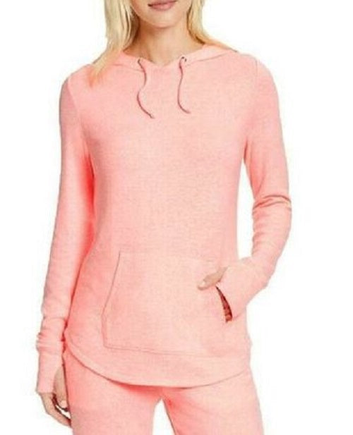 Ideology Women's Mushy-Knit Hoodie Pink
