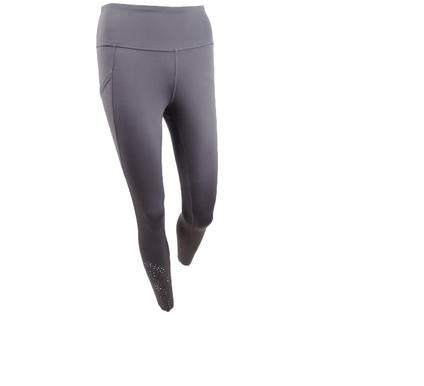Ideology Women's Perforated Ankle Leggings Purple