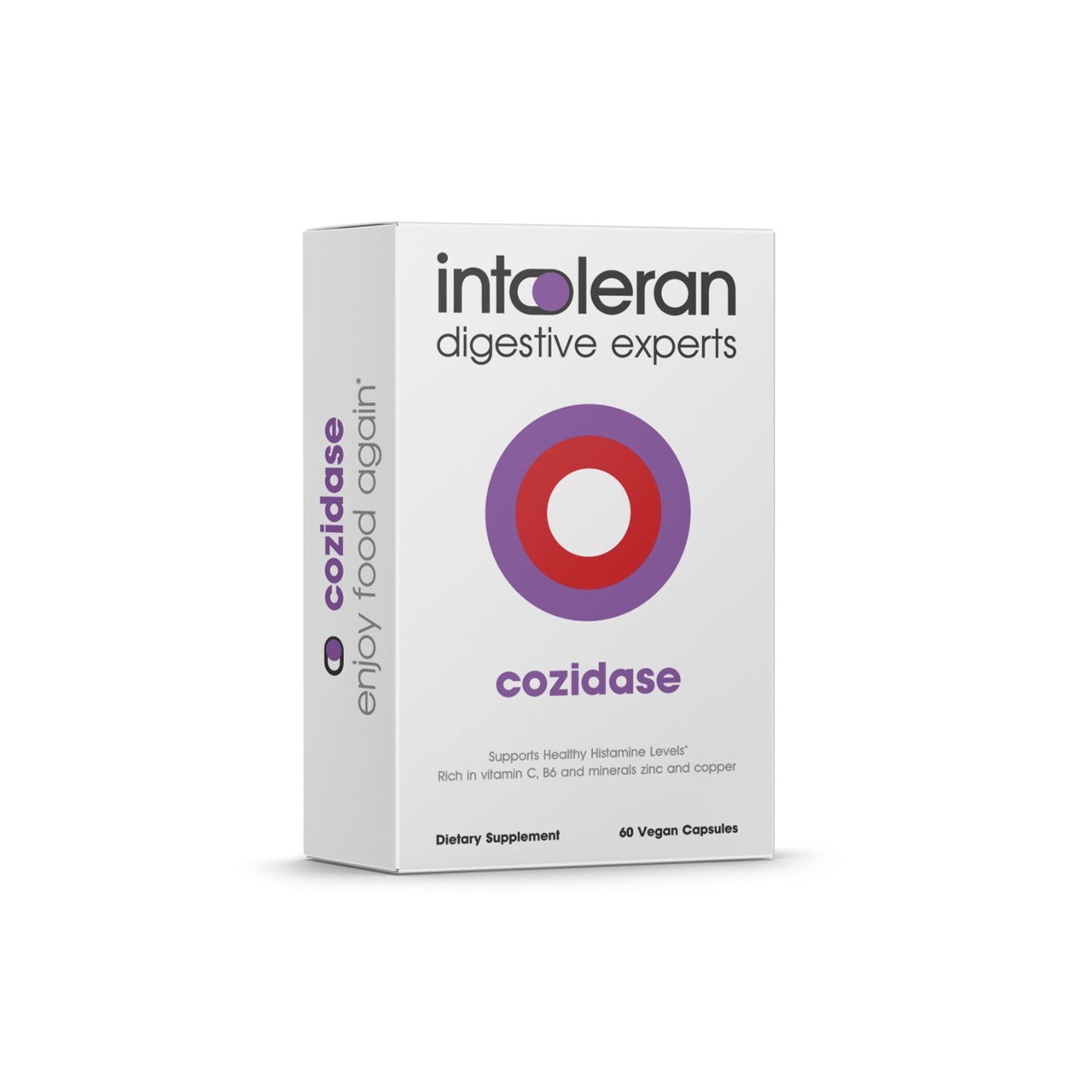 Intoleran® Cozidase for Histamine Intolerance, Supports Healthy Histmine Levels - 60 Capsules