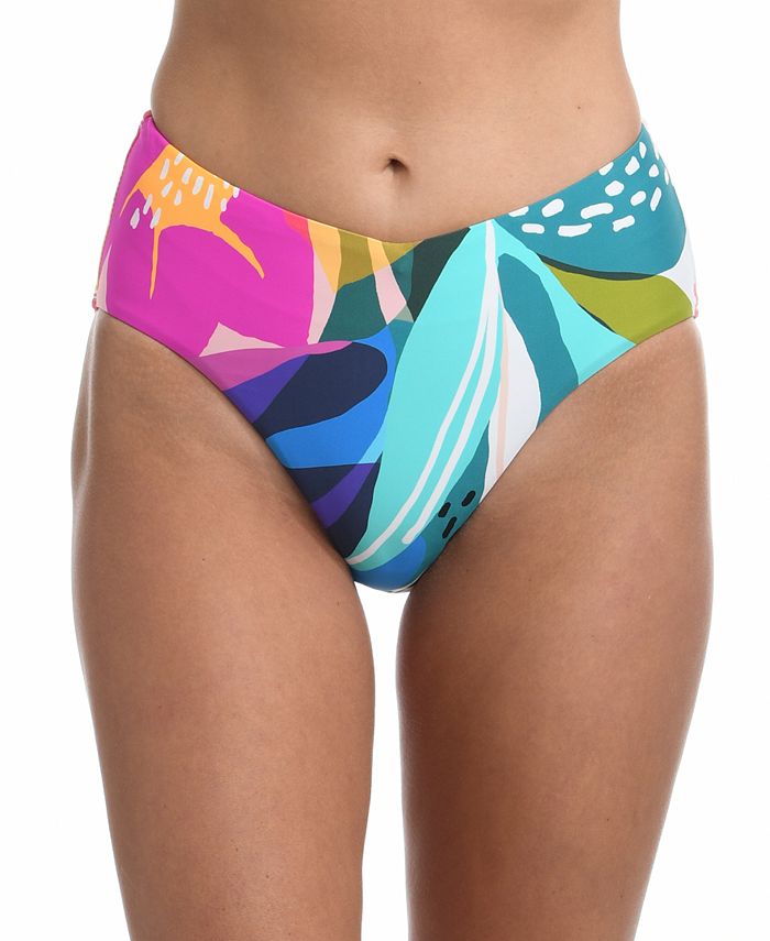 La Blanca Women's Eclectic V Front Swim Bottoms Green