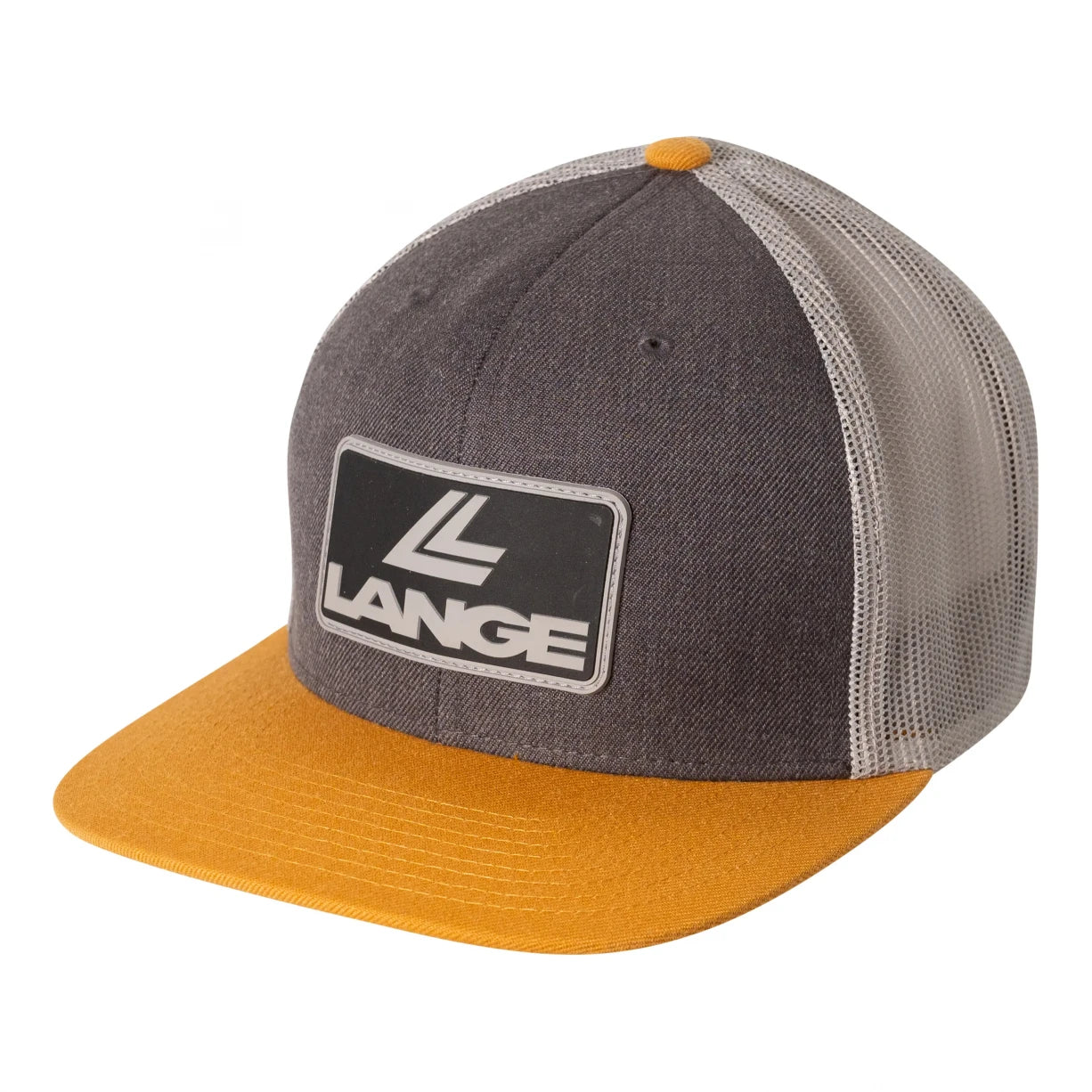 Lange Flat Brim Mesh Logo Hat