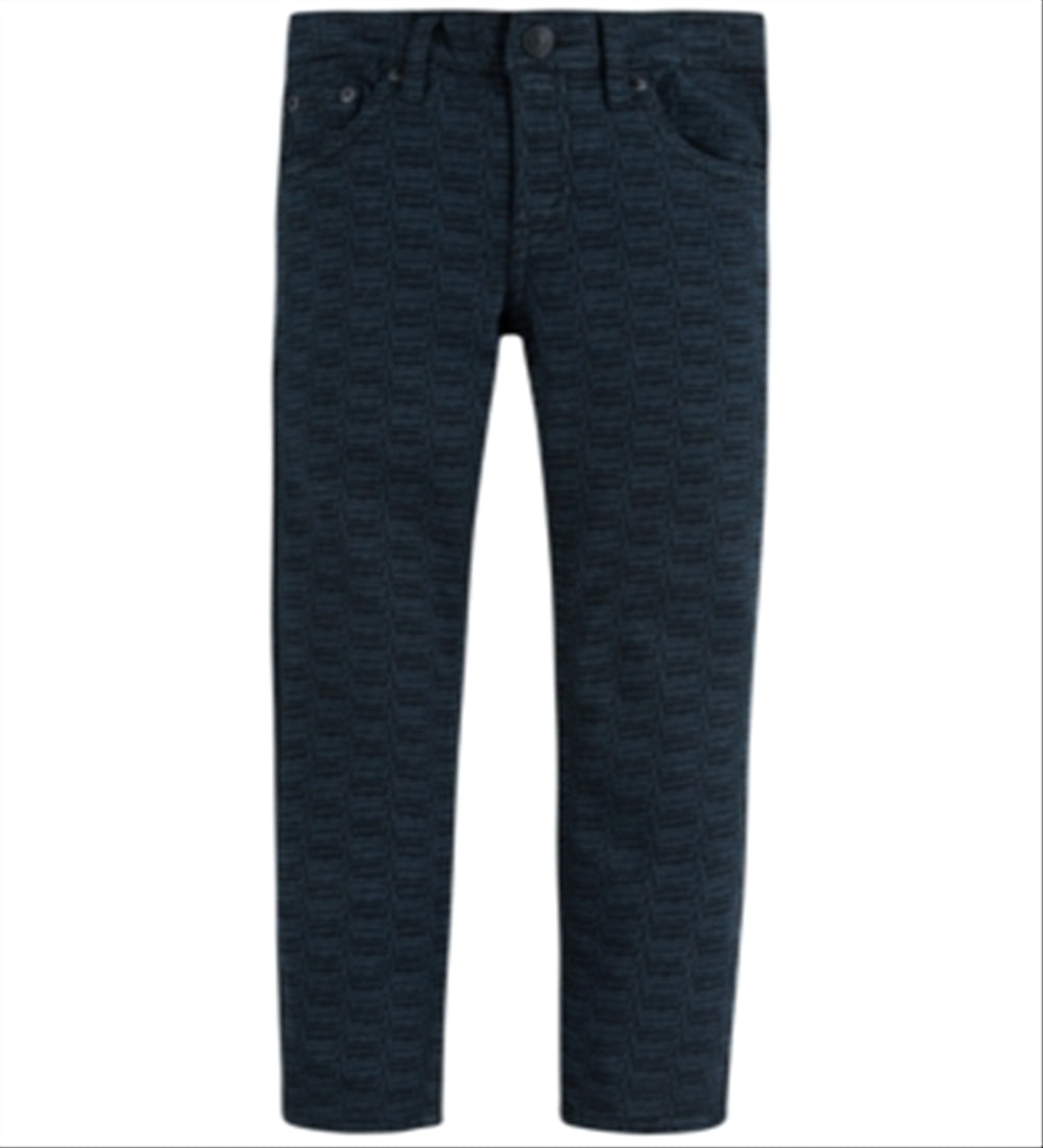 Levi's Big Boy's 512 Slim Tapered Fit Stretch Logo Print Jeans Blue Size 12