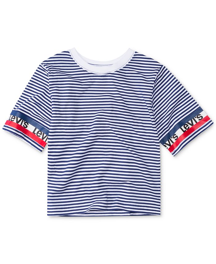 Levi's Big Girls Cropped Knit Top Blue Size SML