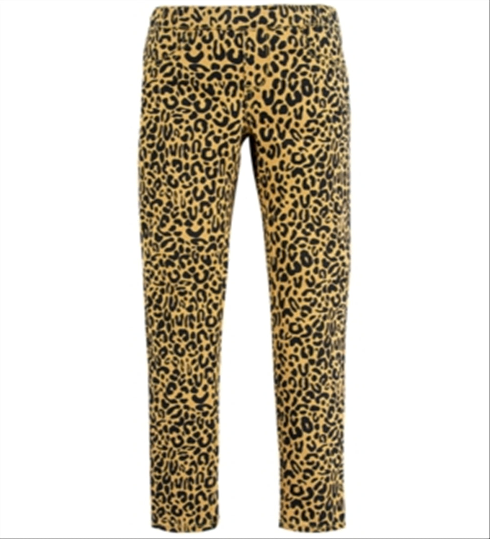 Levi's Girl's Leopard Pull on Cotton Print Jeggings Brown Size -14
