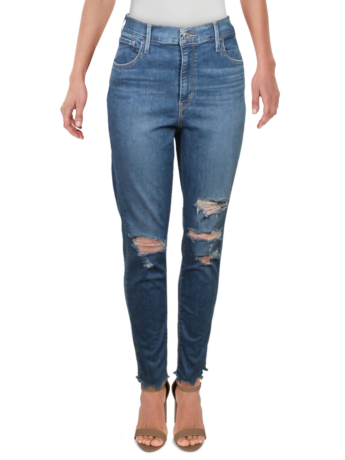 Levi's Junior's 720 Denim High Rise Skinny Jeans Blue Size 33
