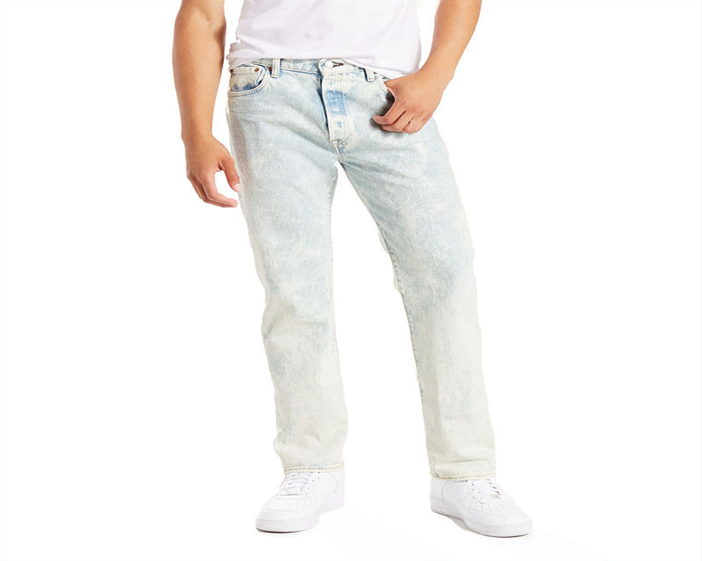 Levi's Men's 501 Original Fit Stretch Jeans Gray Size XXL
