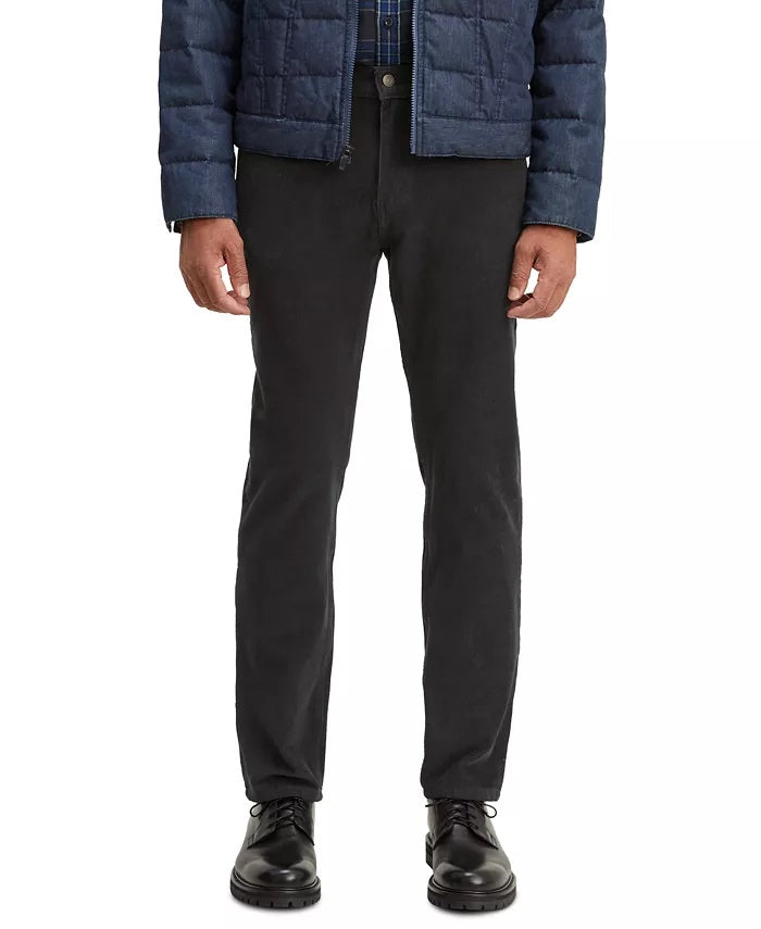 Levi's Men's 502 Taper Corduroy Pants Black Size 28X30