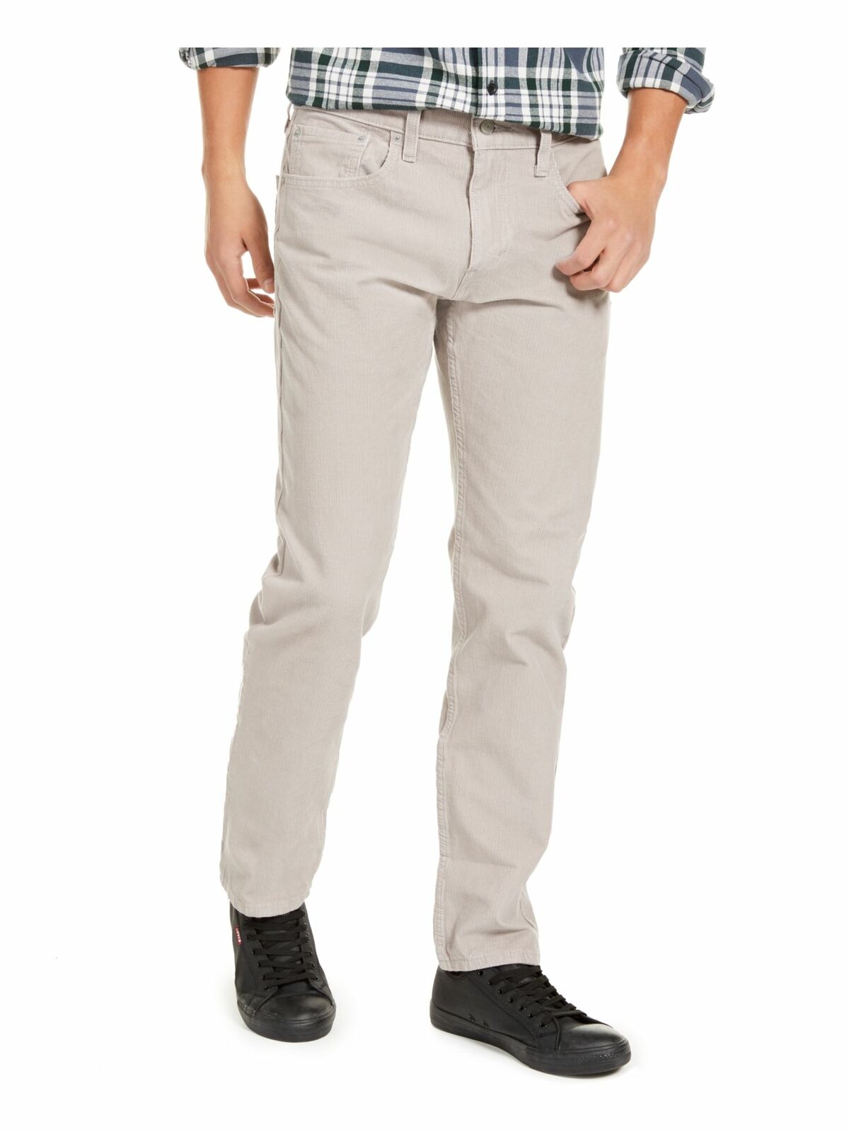 Levi's Men´s 502 Taper Corduroy Pants Gray Size 34x29
