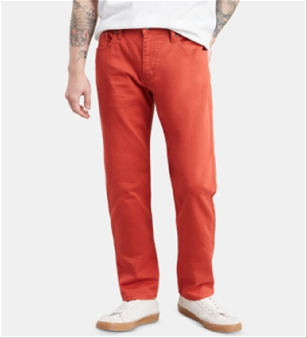 Levi's Men's 502 Tapered Regular Fit Jeans Orange Size 34X32