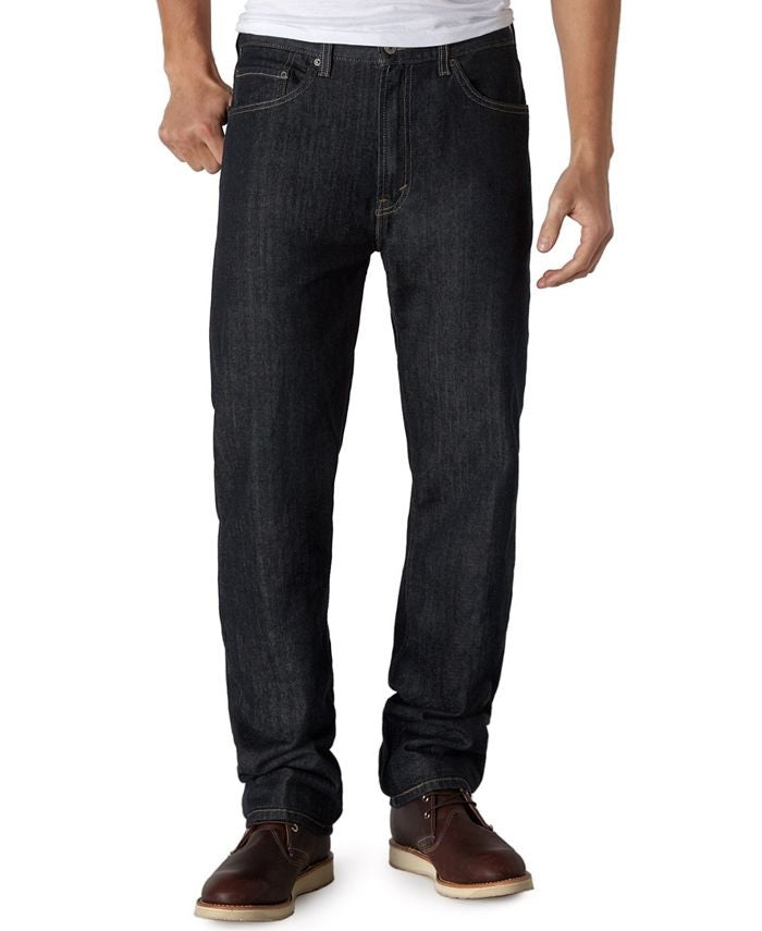 Levi's Men's 505 Regular Fit Non Stretch Jeans -Black Size 38/30