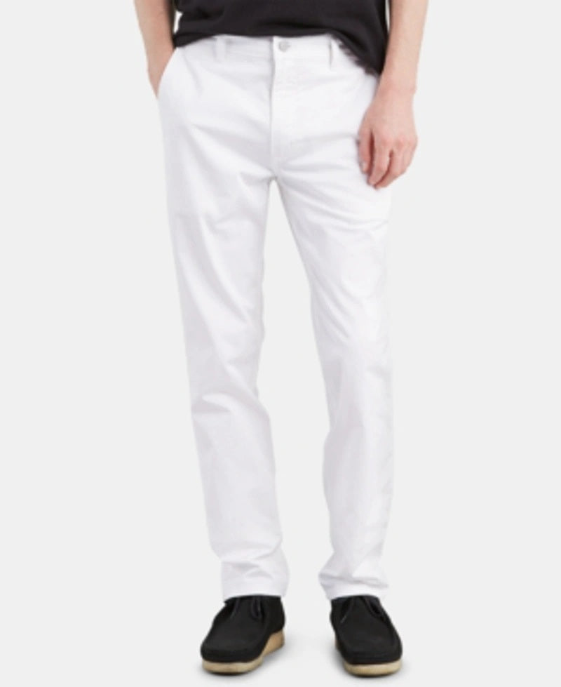 Levi's Men's 511 Slim Fit Hybrid Trousers White Size 28X32