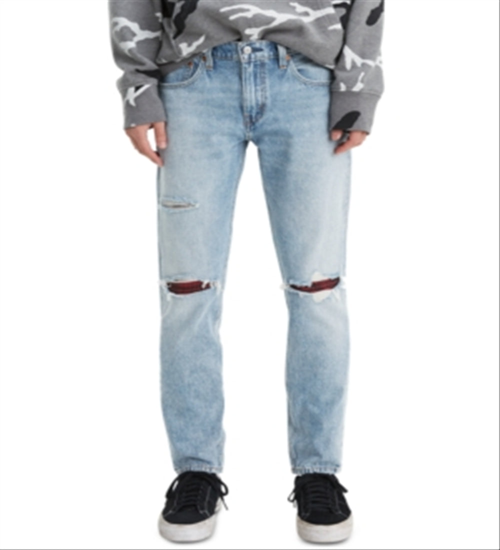 Levi's Men's 512 Slim Taper Fit Ripped Jeans Blue Size 31X30