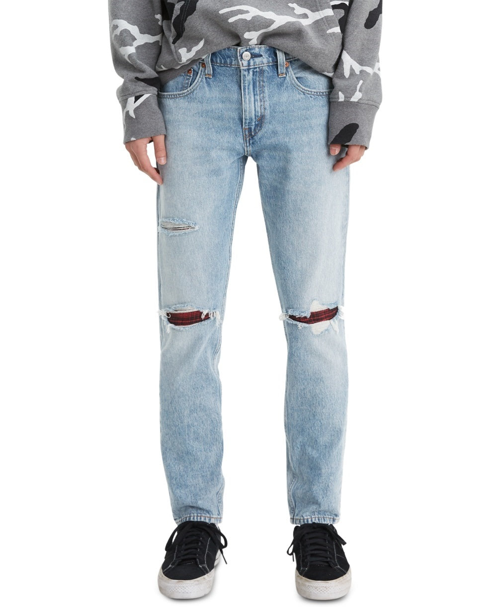 Levi's Men's 512 Slim Taper Fit Ripped Jeans Blue Size 32X30