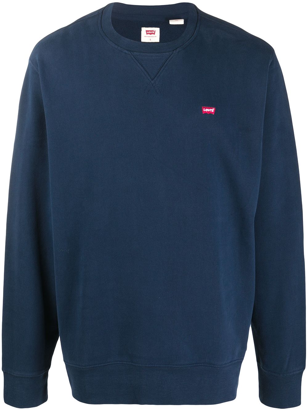 Levi's Men's Bailey Logo Crew-Neck Sweatshirt Blue Size Small