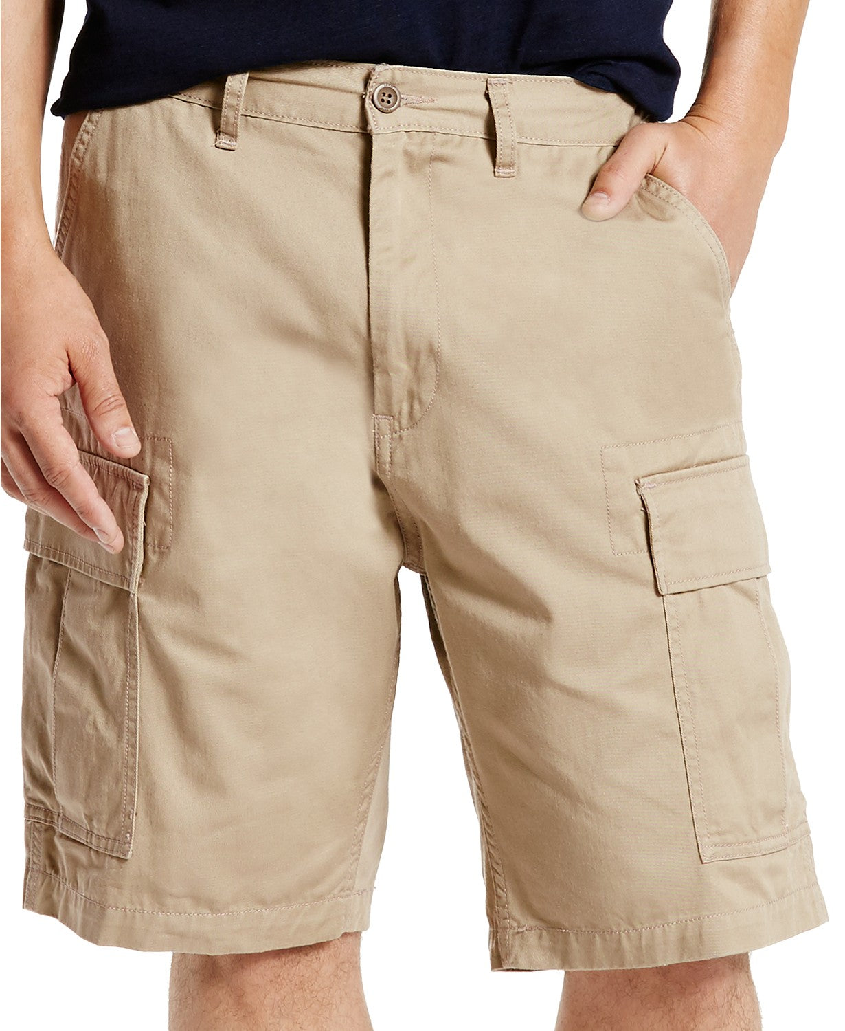 Levi's Men's Carrier Loose-Fit Cargo Shorts Beige Size 36 Regular