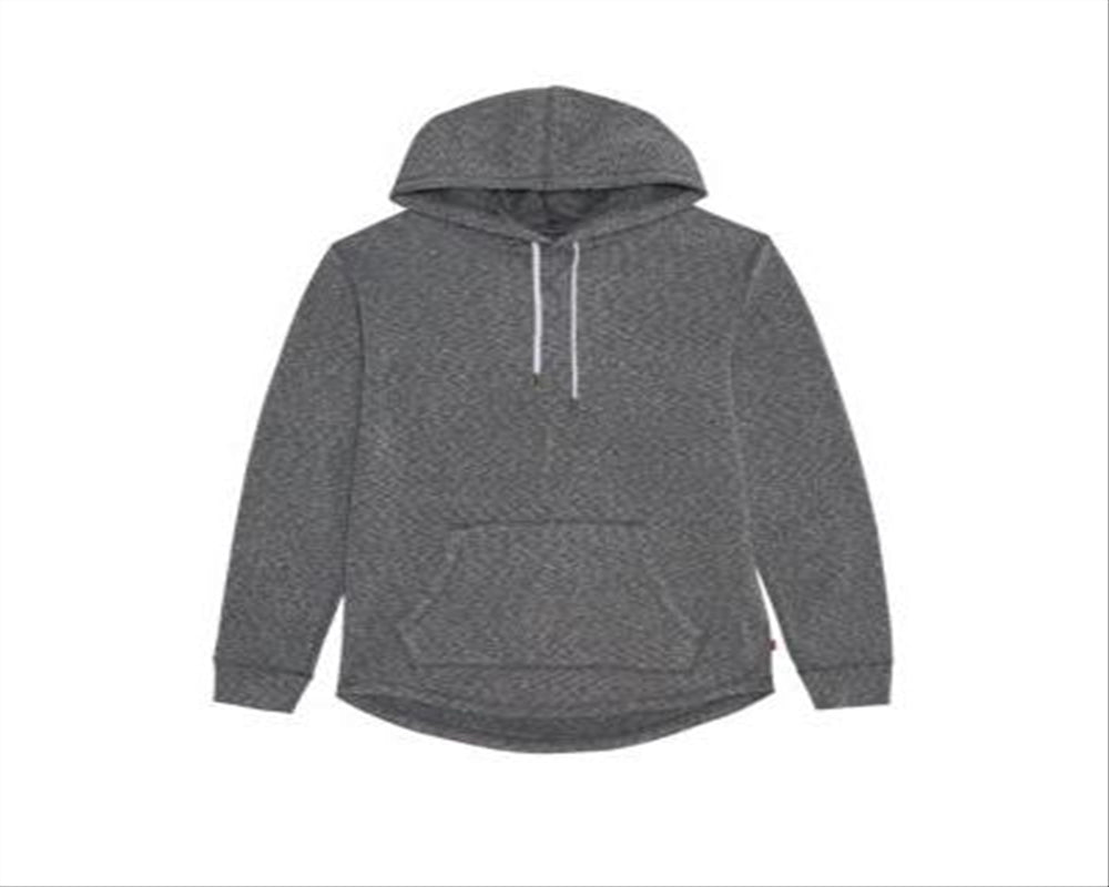 Levi's Men's Cash Textured Fleece Hoodie Sweatshirt Gray Size Medium