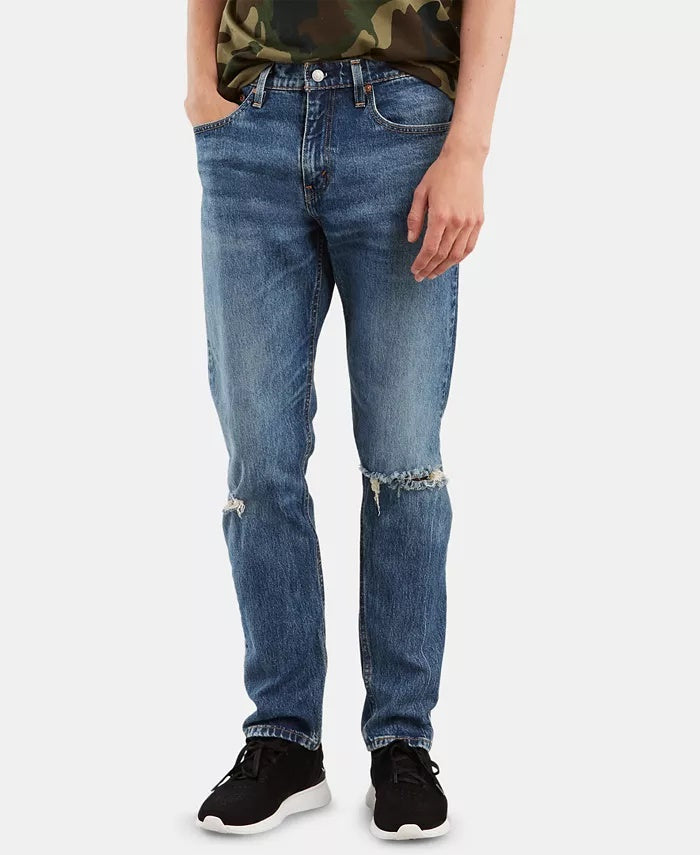 Levi's Mens' 502 Regular Tapered Fit Jeans Med Blue Size 33X32