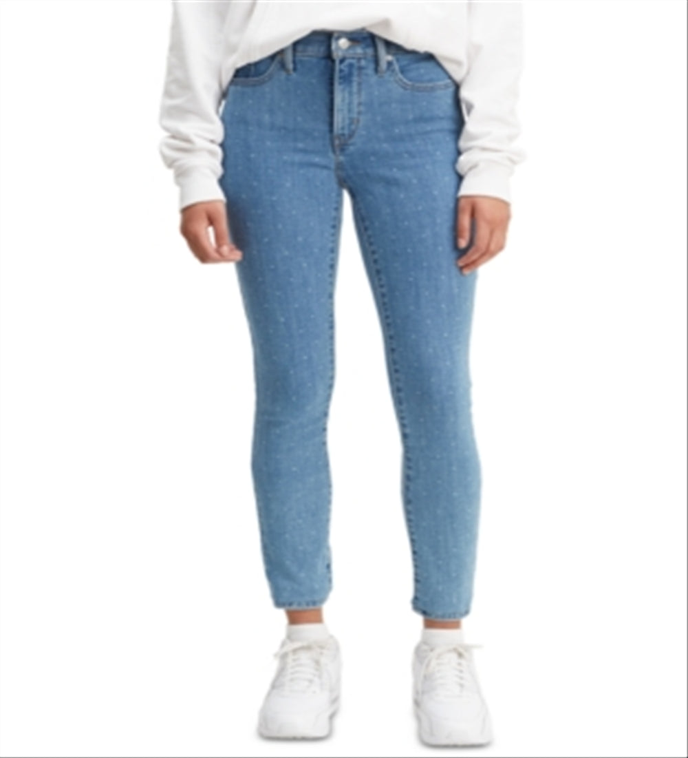 Levi's Women's 311 Shaping Skinny Polka Dot Jeans Blue Size 24X30