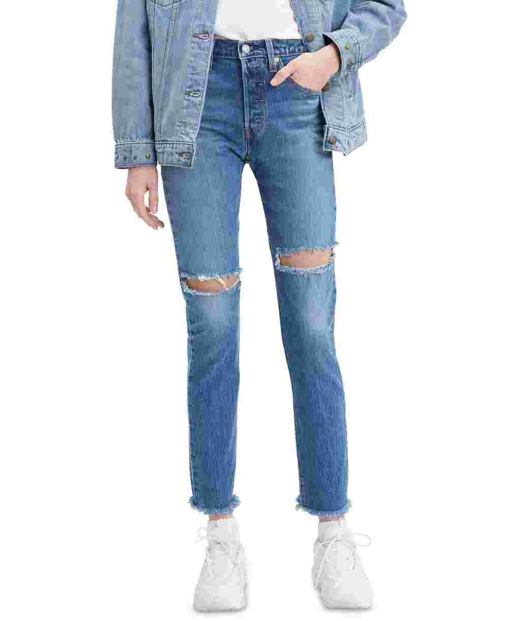 Levi's Women's 501 Skinny Jeans Blue Size 34X28