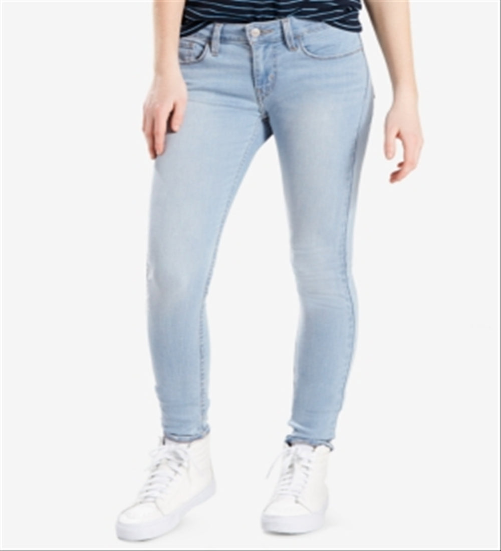 Levi's Women's 535 Super Skinny Jeans Blue Size 28W 28L