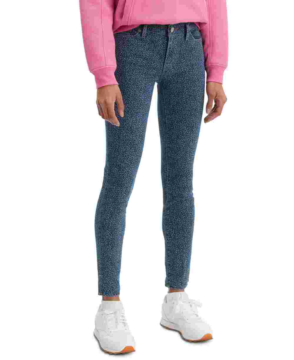 Levi's Women's 711 Printed Skinny Jeans Blue Size M