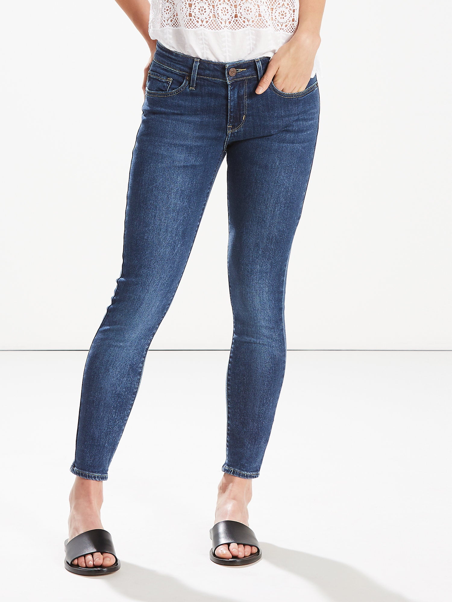 Levi's Women's 711 Skinny Ankle Jeans Blue Size 16X33